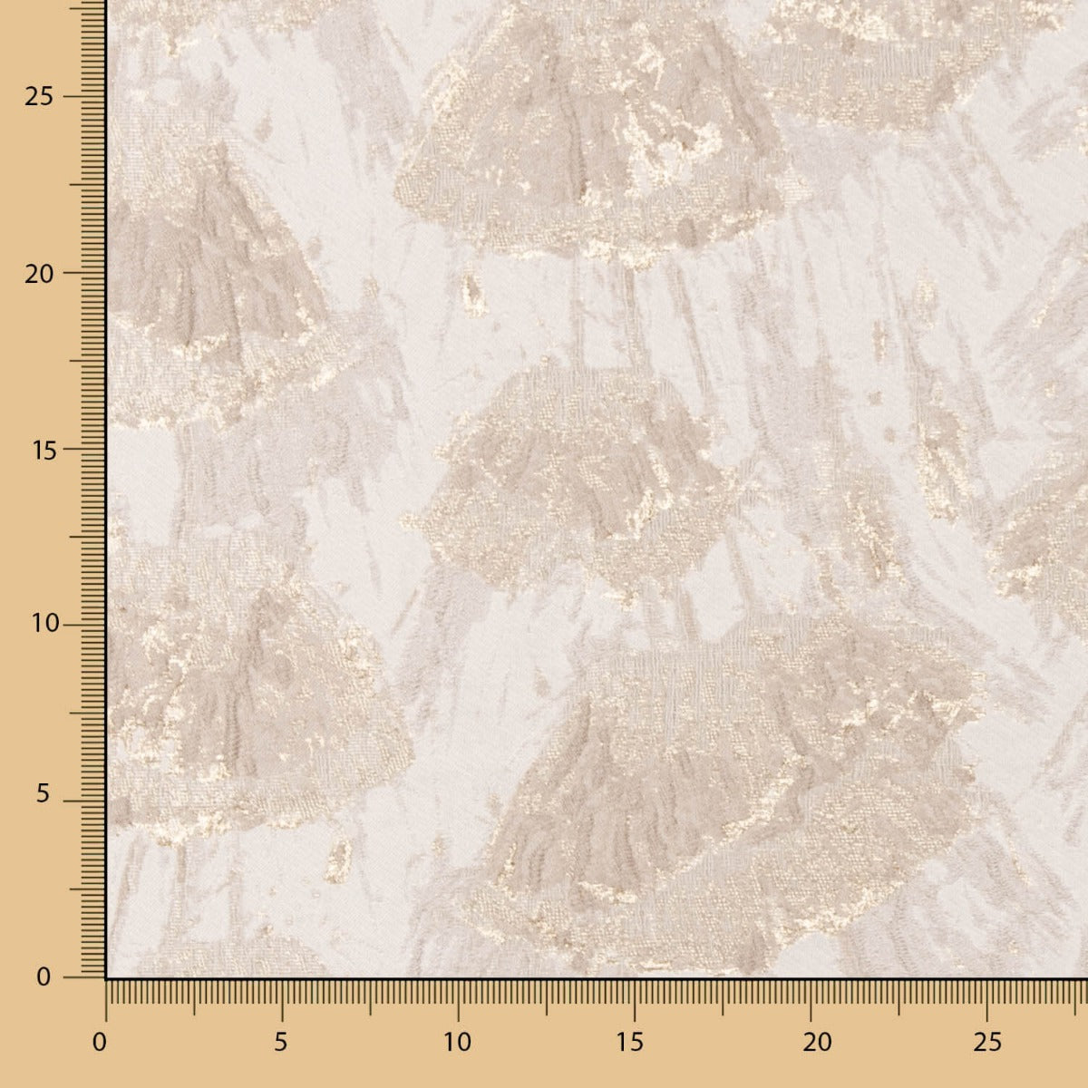Brocado Flor Papoula Ouro - Ribes y Casals