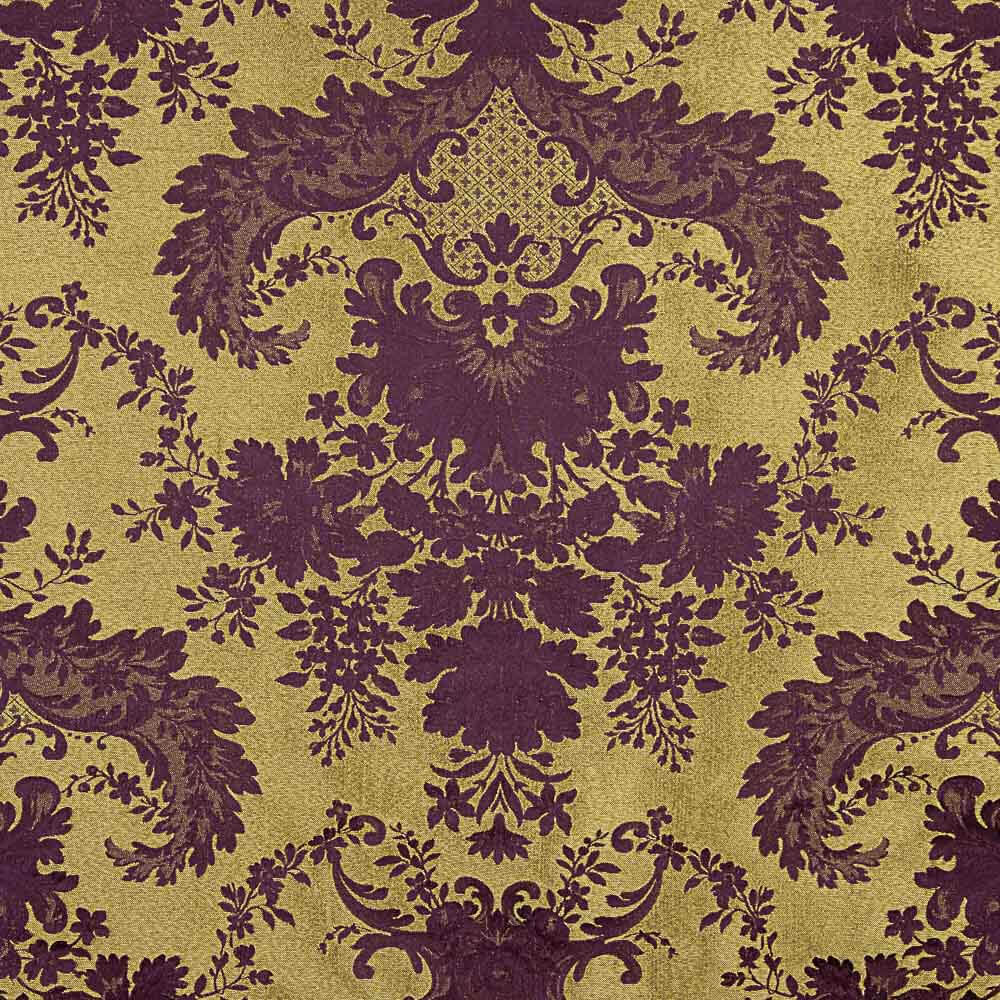 Brocado Confrade Roxo Metal Dourado - Ribes y Casals