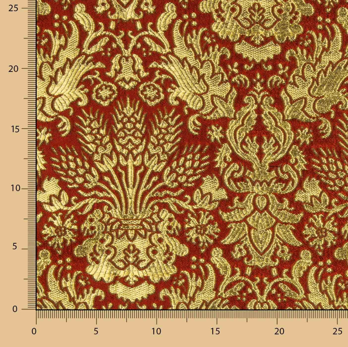 Brocado Confrade Bordéus - Ribes y Casals