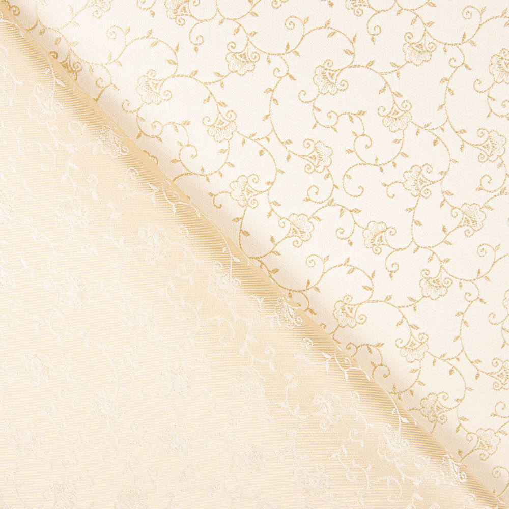 Brocado Flor Trepadeira Ouro - Ribes y Casals