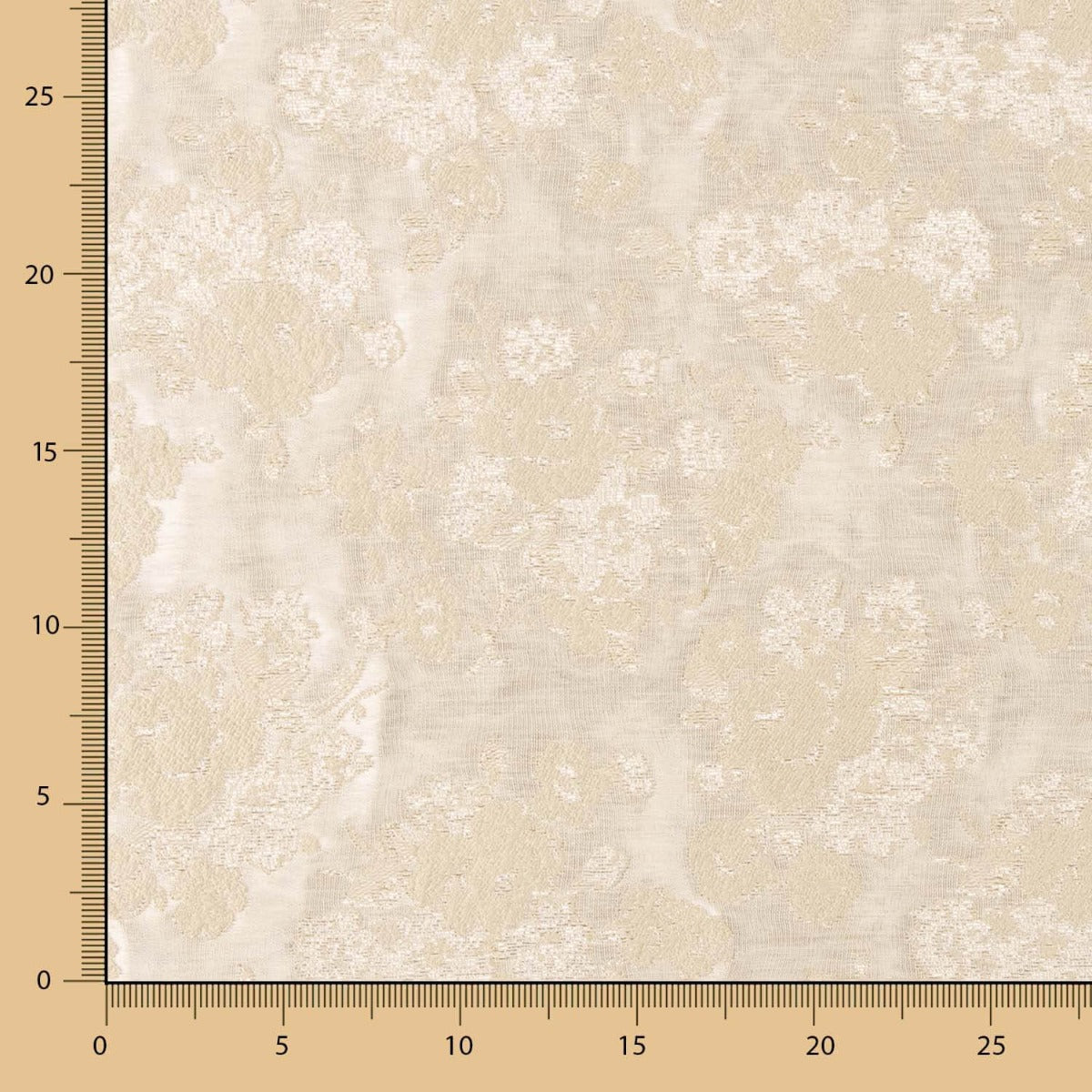 Brocado Flor Cretone Ouro - Ribes y Casals