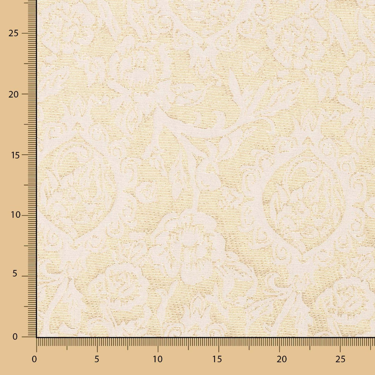 Brocado Geométrico Dourado - Ribes y Casals