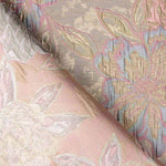 Brocado Lamé Rosa Bege - Ribes y Casals