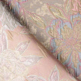 Brocado Lamé Rosa Bege - Ribes y Casals