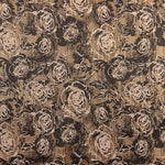 Brocado Flor Marrón Chocolate - Ribes y Casals