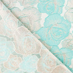 Brocado Flor Verde Agua - Ribes y Casals