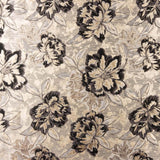 Brocado Lamé Flor Preta - Ribes y Casals