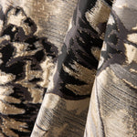 Brocado Lamé Flor Preta - Ribes y Casals