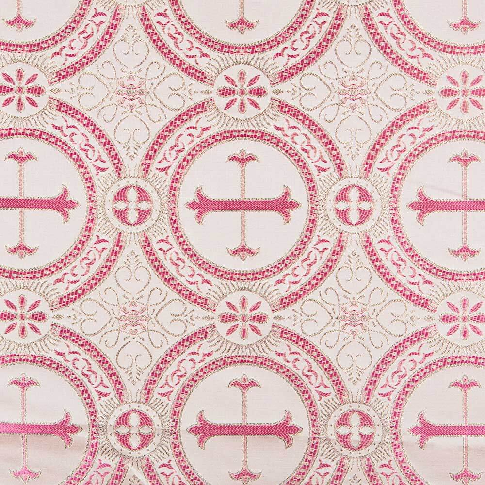 Brocado Lurex Cruz Fúcsia - Ribes y Casals