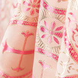 Brocado Lurex Cruz Fúcsia - Ribes y Casals