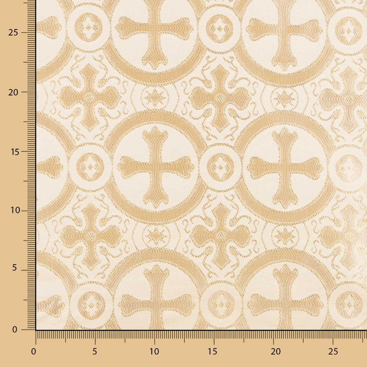 Brocado Lurex Cruz Dourado - Ribes y Casals