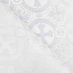 Brocado Lurex Cruz Prateado - Ribes y Casals