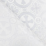 Brocado Lurex Cruz Prateado - Ribes y Casals