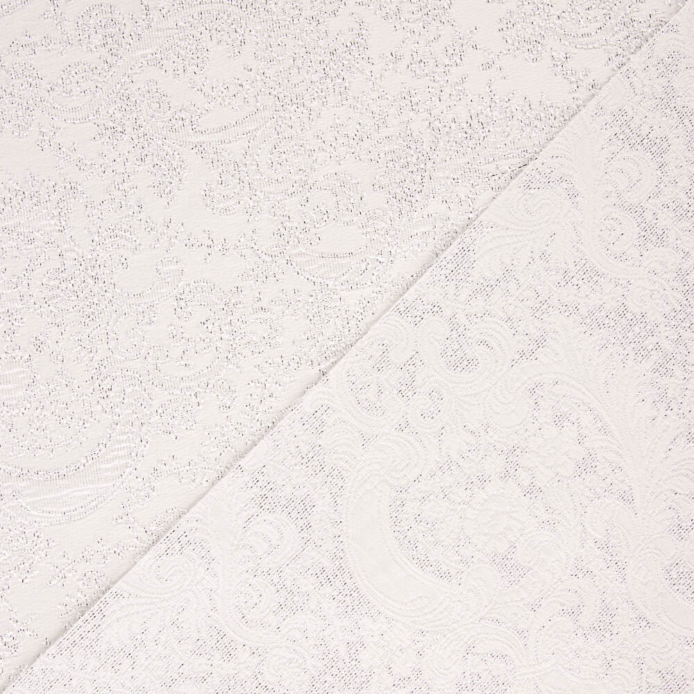 Brocado Lurex Prata Branco - Ribes y Casals