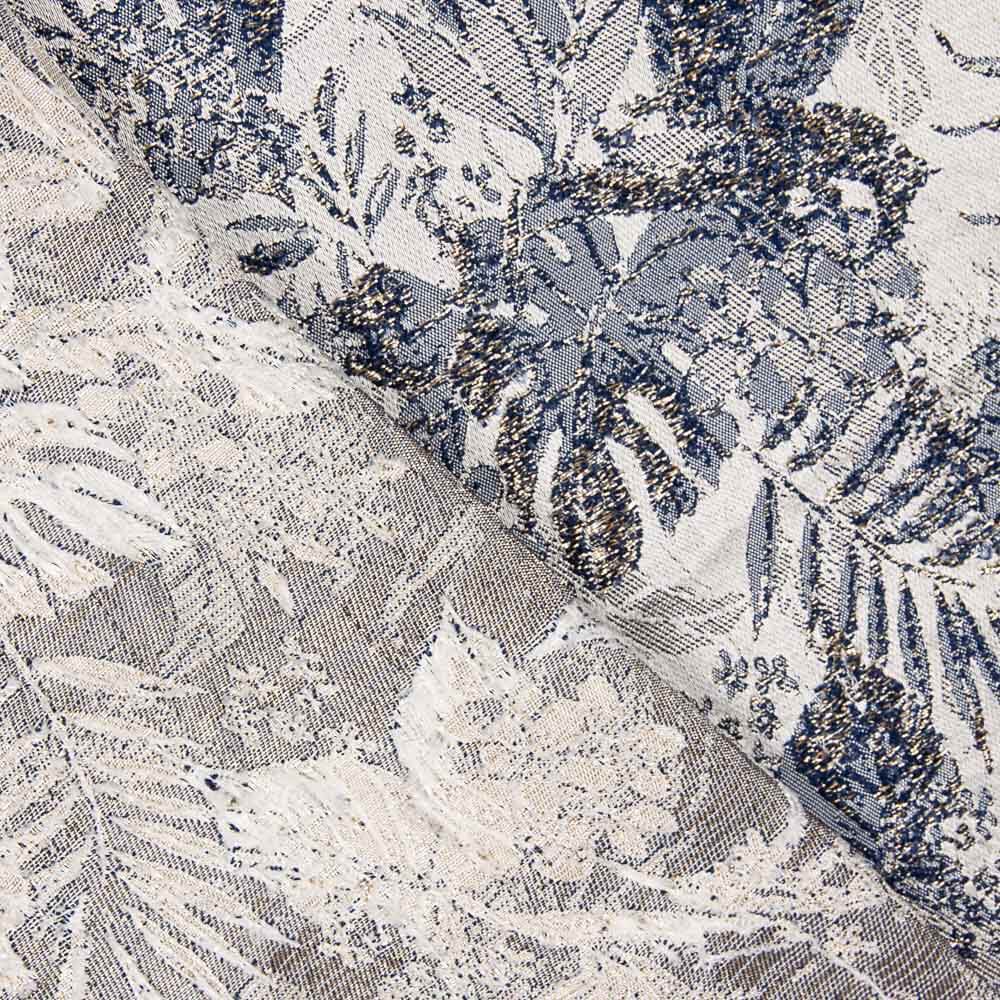 Brocado Folha Tropical Azul - Ribes y Casals