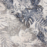 Brocado Folha Tropical Azul - Ribes y Casals