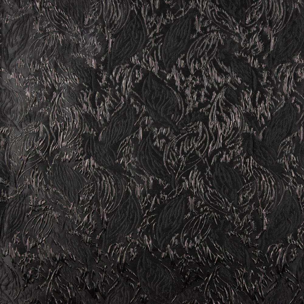 Brocado Lamé Preto Bubble - Ribes y Casals