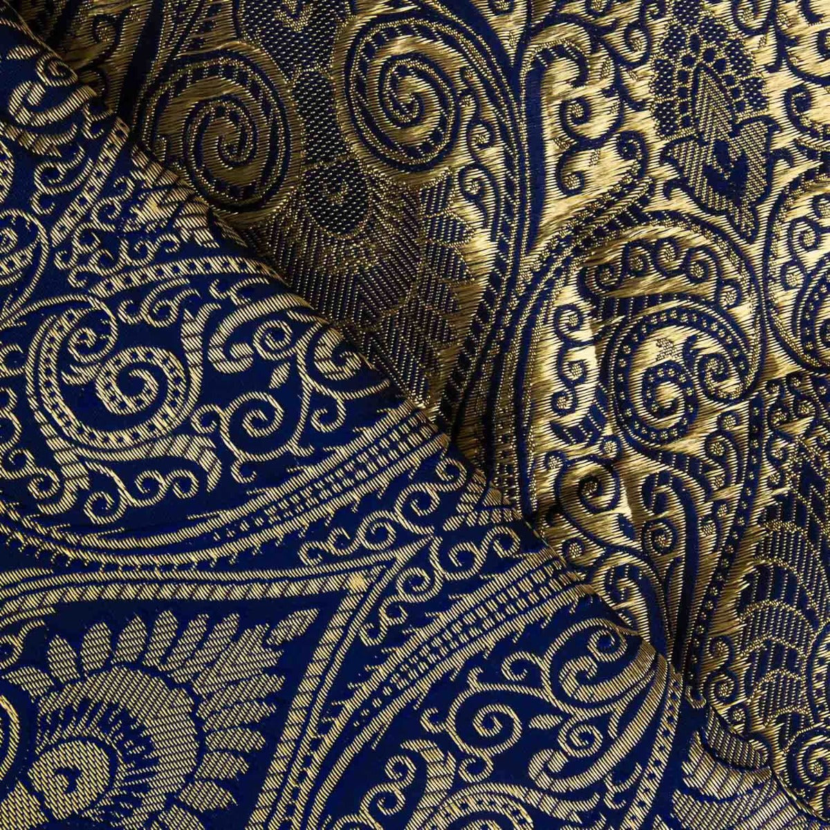 Jacquard Paisley Azul Marinho - Ribes y Casals