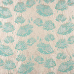 Brocado  Flor Papoula Verde Água - Ribes y Casals