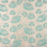 Brocado  Flor Papoula Verde Água - Ribes y Casals