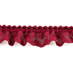Fita de renda bordô 22 mm - Ribes y Casals