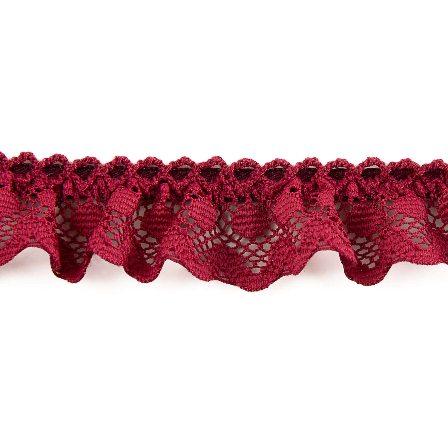 Fita de renda bordô 22 mm - Ribes y Casals