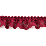 Fita de renda bordô 22 mm - Ribes y Casals