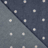 Camisa Denim Oscuro Margarida Bordada - Ribes y Casals