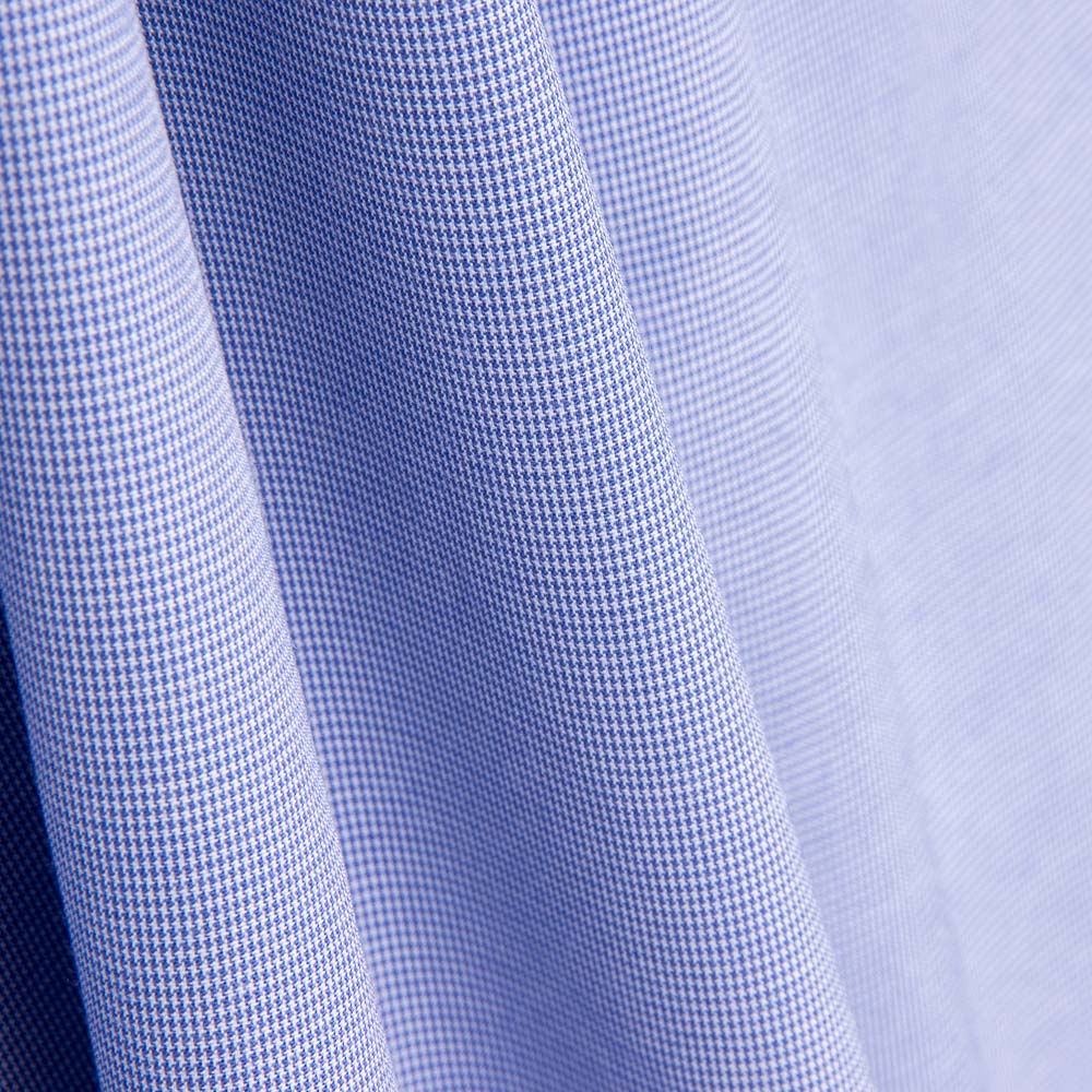 Camisa Algodão Mini Xadrez Azul - Ribes y Casals