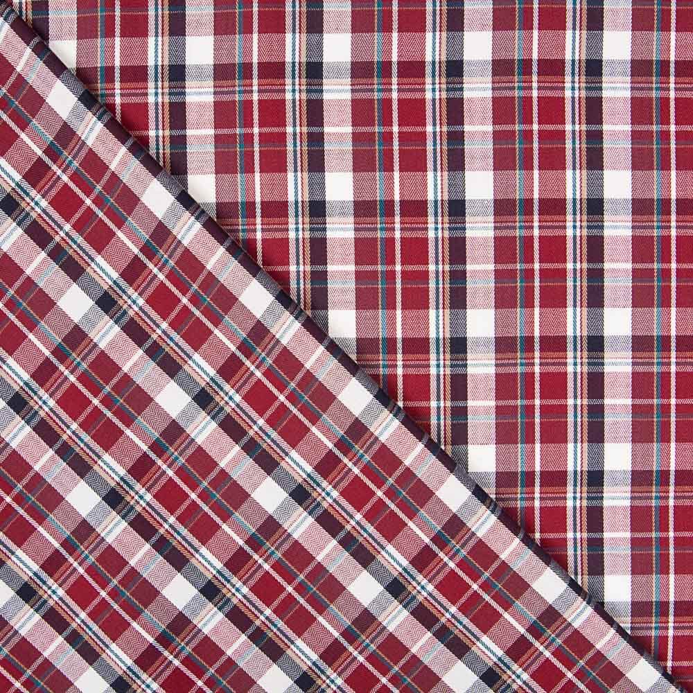 Camisería Mezcla Cuadros Grana - Ribes y Casals