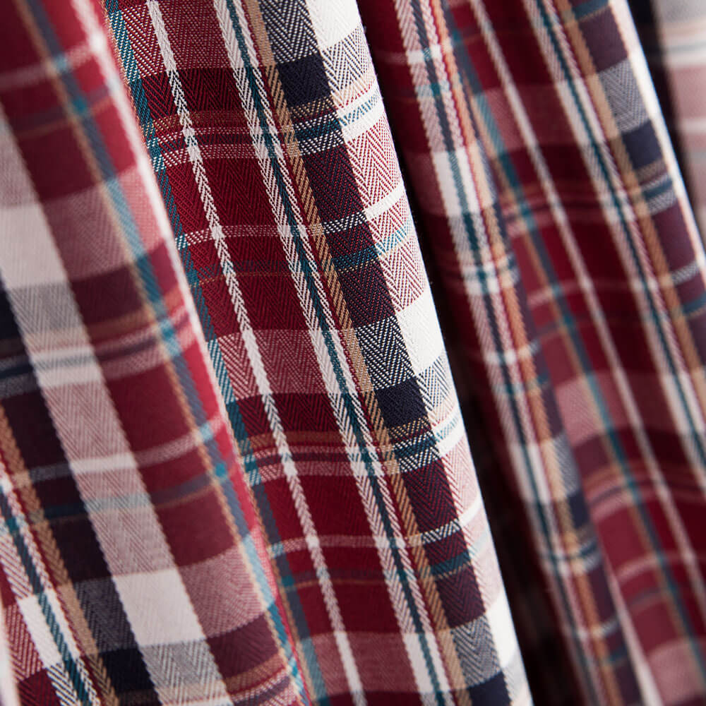 Camisería Mezcla Cuadros Grana - Ribes y Casals