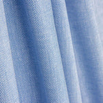 Chambray Algodão-Linho Espinha de Peixe Azul Claro - Ribes y Casals