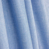 Chambray Algodão-Linho Espinha de Peixe Azul Claro - Ribes y Casals