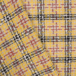 Tweed Lã Xadrez Amarelo Bicolor - Ribes y Casals