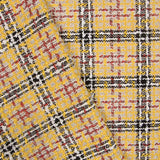 Tweed Lã Xadrez Amarelo Bicolor - Ribes y Casals
