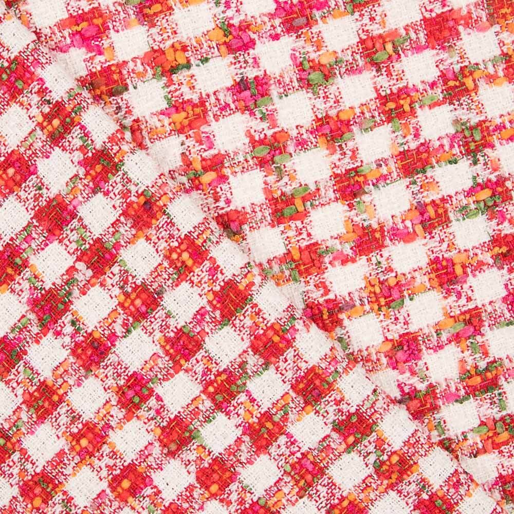 Tweed Lã Pé Galo Coral - Ribes y Casals