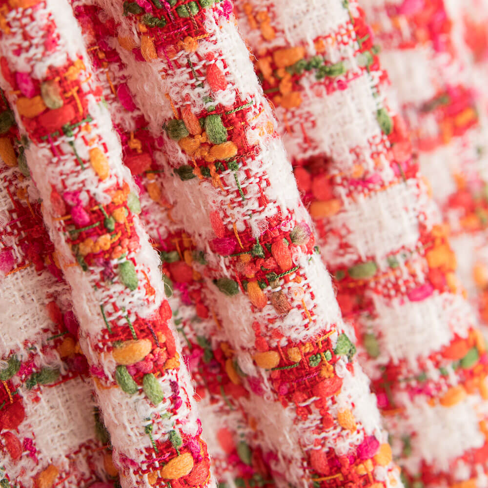 Tweed Lã Pé Galo Coral - Ribes y Casals