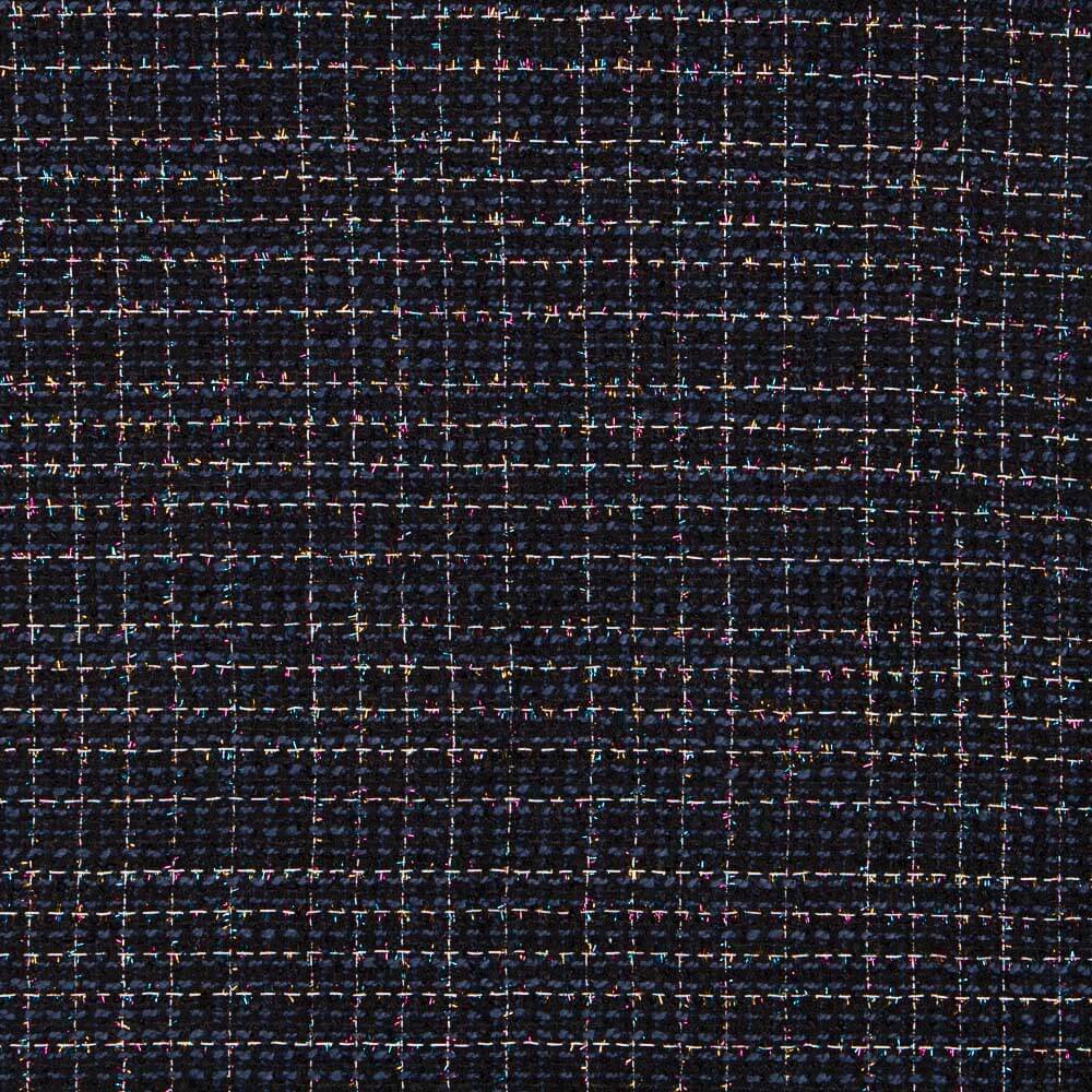 Tweed Lã Lurex Marinho - Ribes y Casals