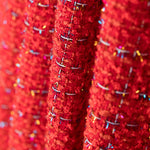 Tweed Lã Lurex Vermelho - Ribes y Casals