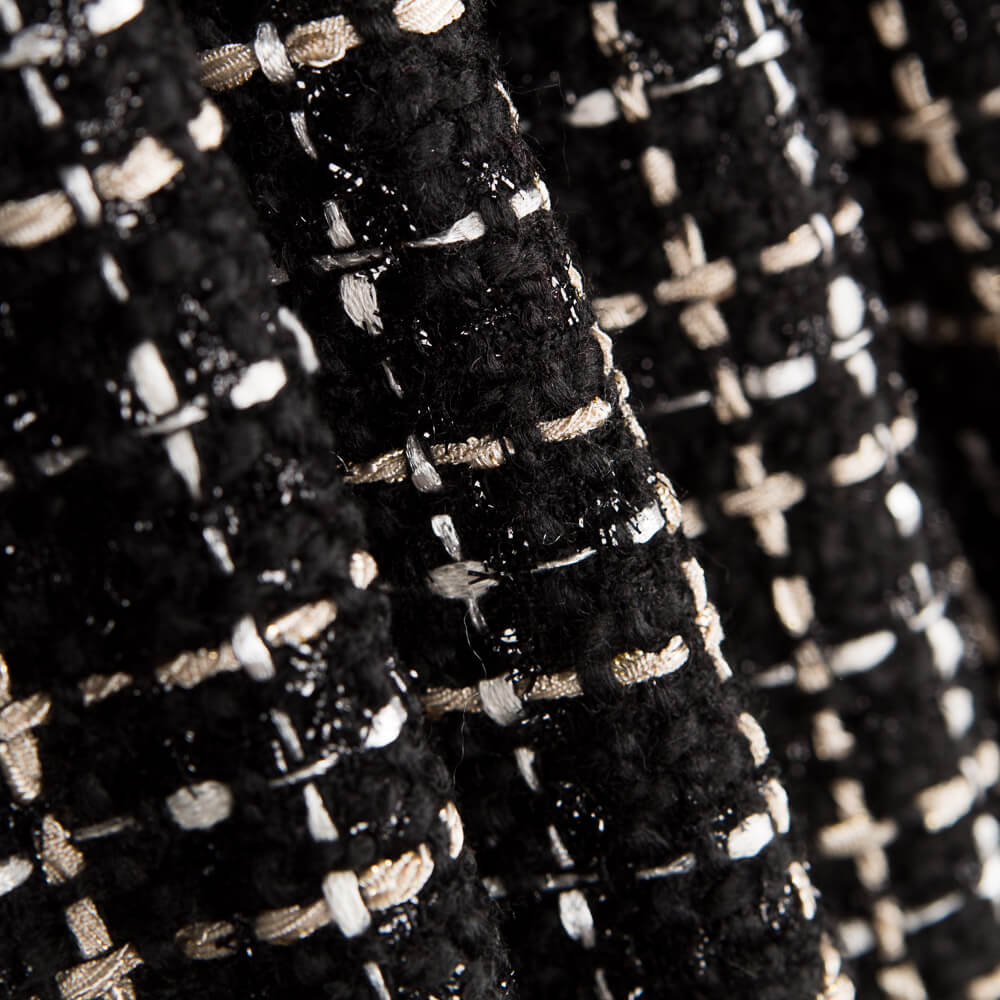 Tweed Lã Lurex Preto - Ribes y Casals