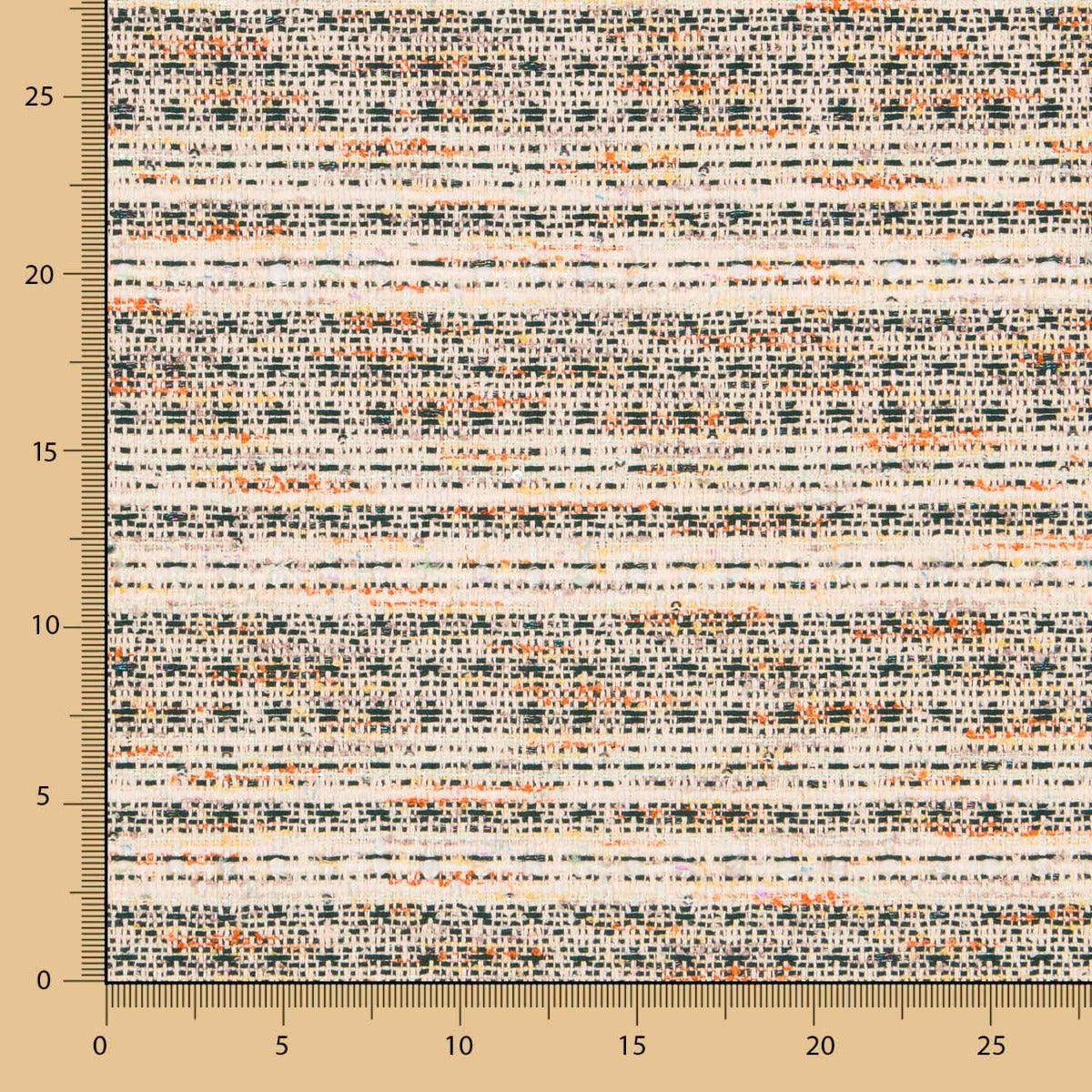 Tweed Listras Verde Lamé - Ribes y Casals