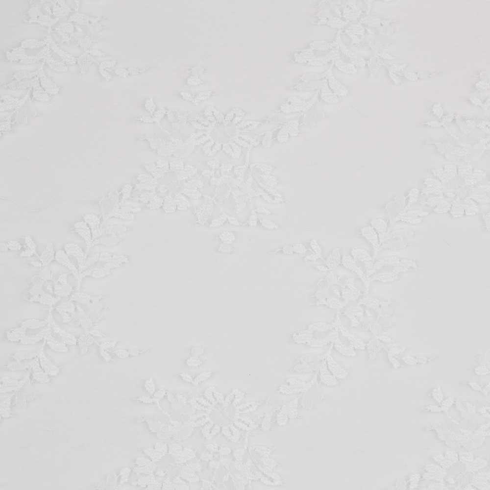 Renda Chantilly Medalhão Branco - Ribes y Casals