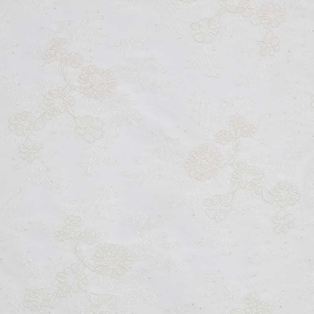 Renda Chantilly Rebrodé Branco - Ribes y Casals