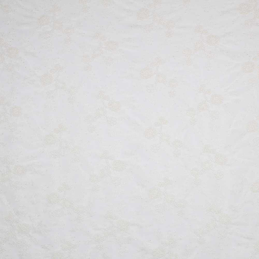 Renda Chantilly Rebrodé Branco - Ribes y Casals