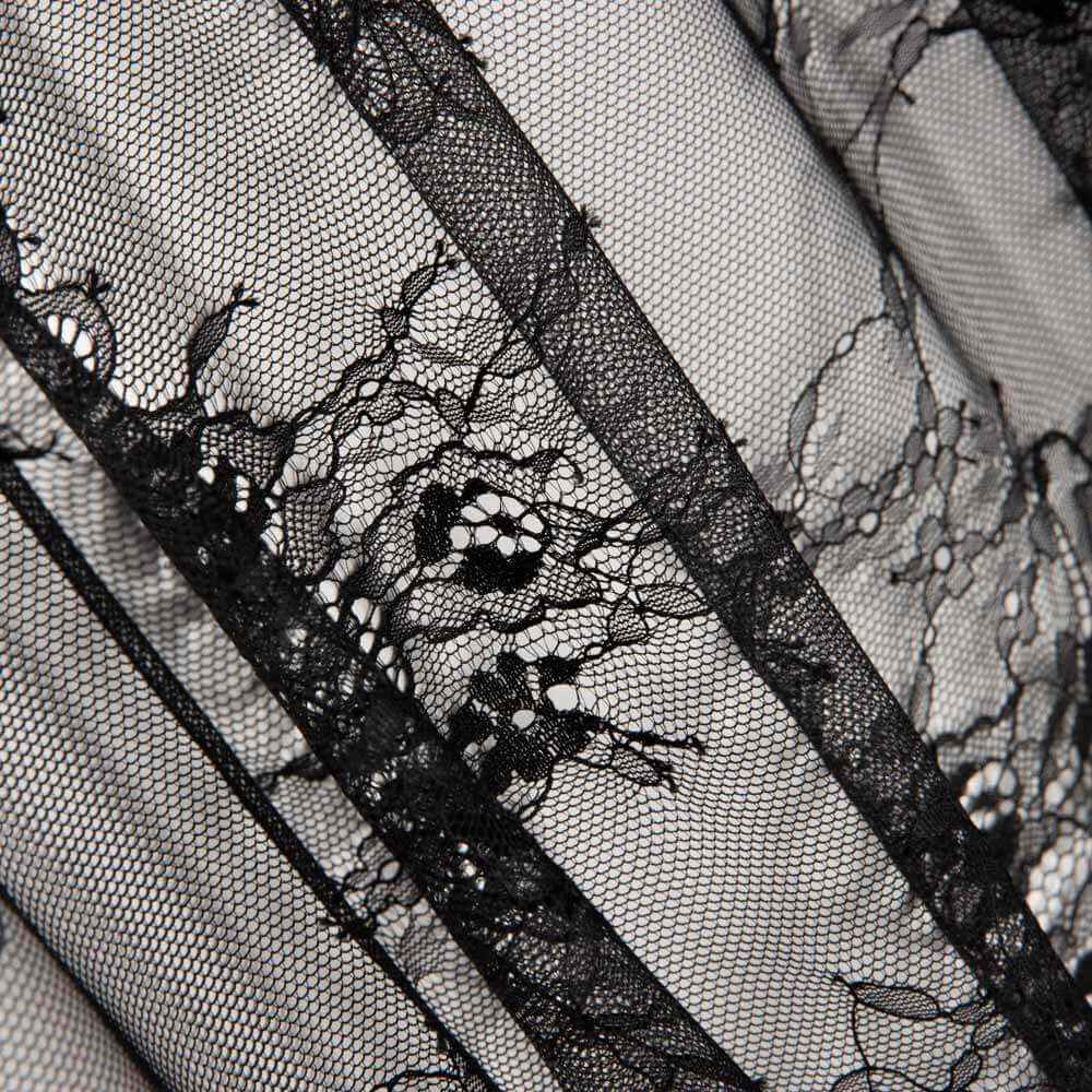 Renda Chantilly Preta - Ribes y Casals