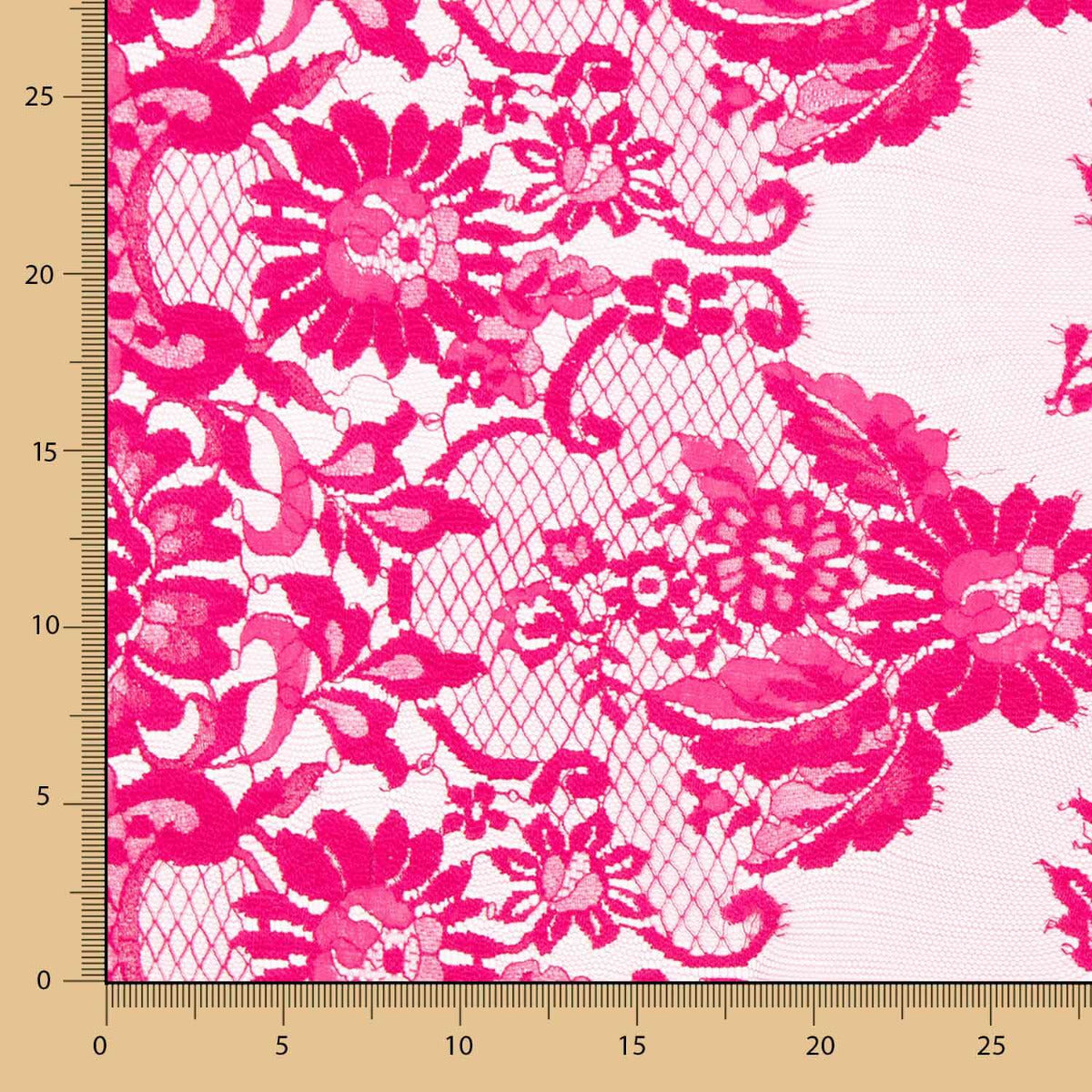 Retal Chantilly Flor Fucsia 160x110 cm - Ribes y Casals