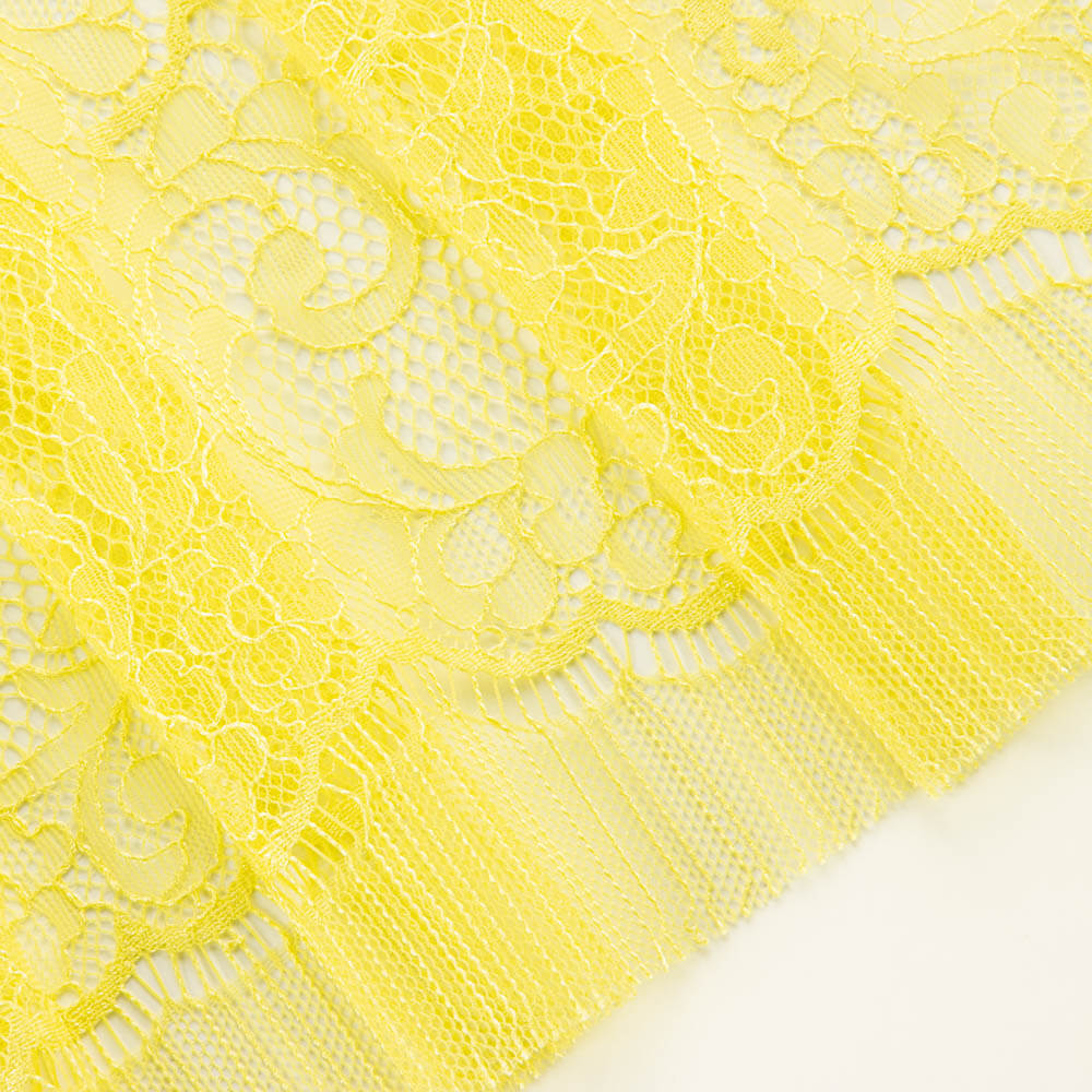 Renda Chantilly limão - Ribes y Casals