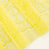 Renda Chantilly limão - Ribes y Casals