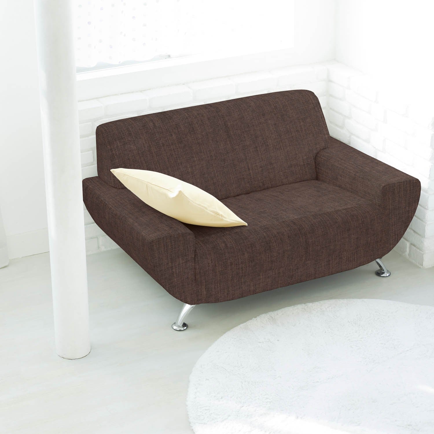 Tecido Chenille Castanho - Ribes y Casals