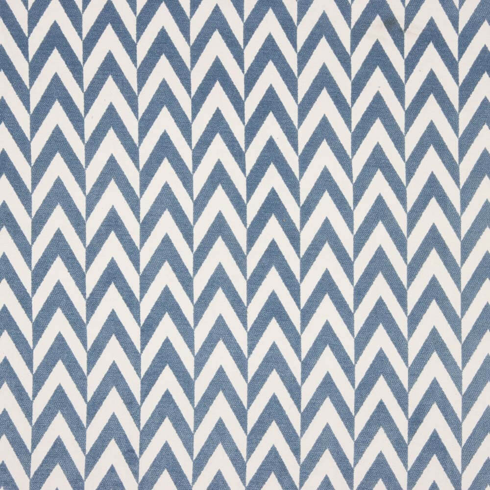 Chenille Chevron Azul - Ribes y Casals